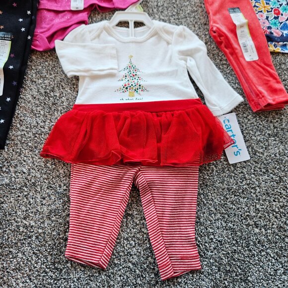 Baby Girl 3 month NWT Clothing Bundle. 5 pc Carters and okie dokie. 8 -12.5 lbs - Picture 4 of 4